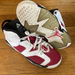 I am selling red and white Jordans good condition